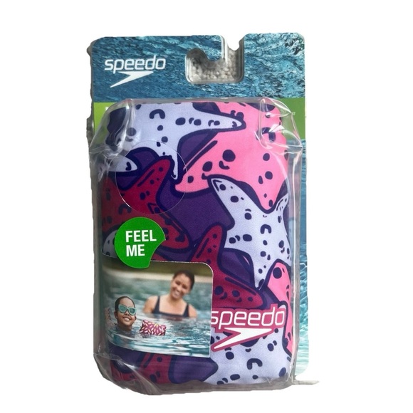 Speedo Kids' Fabric Armbands for Swimming Pool Ages 2-12 New In Box Pink Purple - Picture 1 of 3
